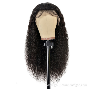 Cheap Raw Indian Virgin Natural Human Hair Water Wave 13X6 Lace Front Wig Vendor Lace Frontal Wig For Women Can Be Customized